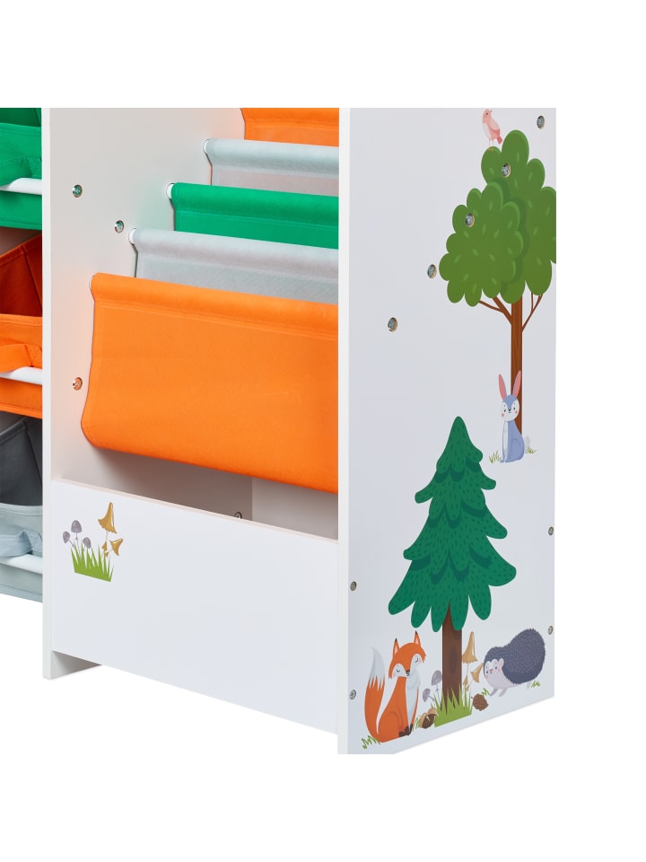 relaxdays Kinderregal in Bunt - (B)64 x (H)64 x (T)30 cm günstig kaufen onesize
