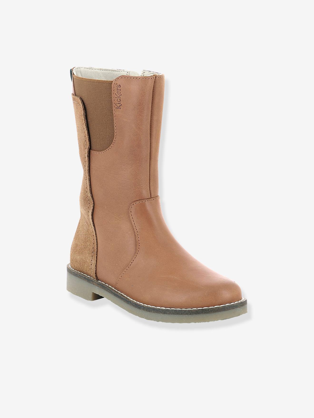 Bottes fille Ny Kraft KICKERS® camel fantaisie