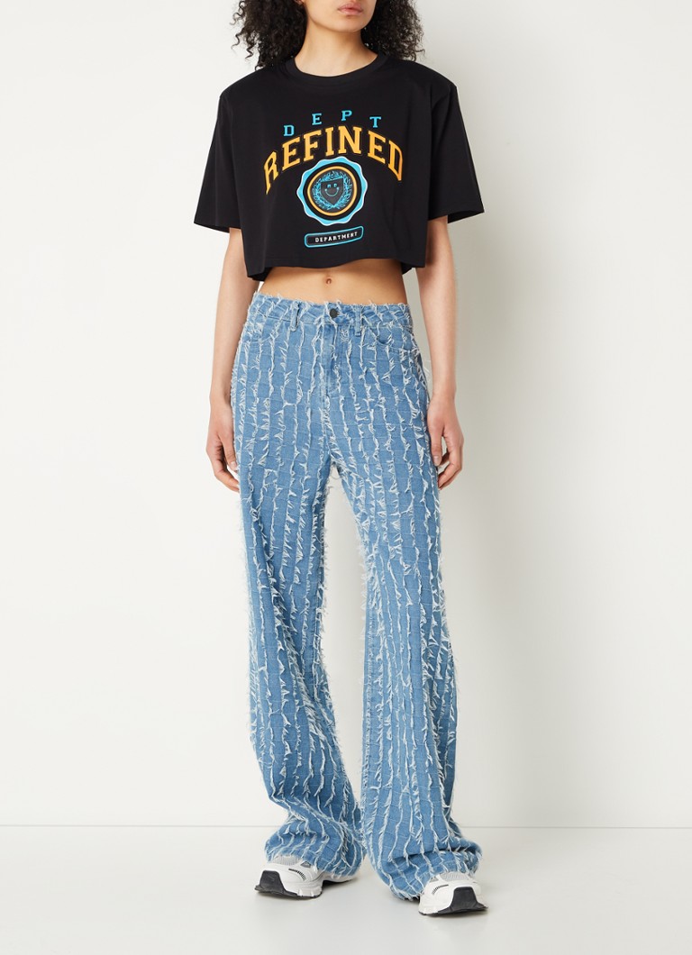 T-shirt corta Refined Department con logo stampato