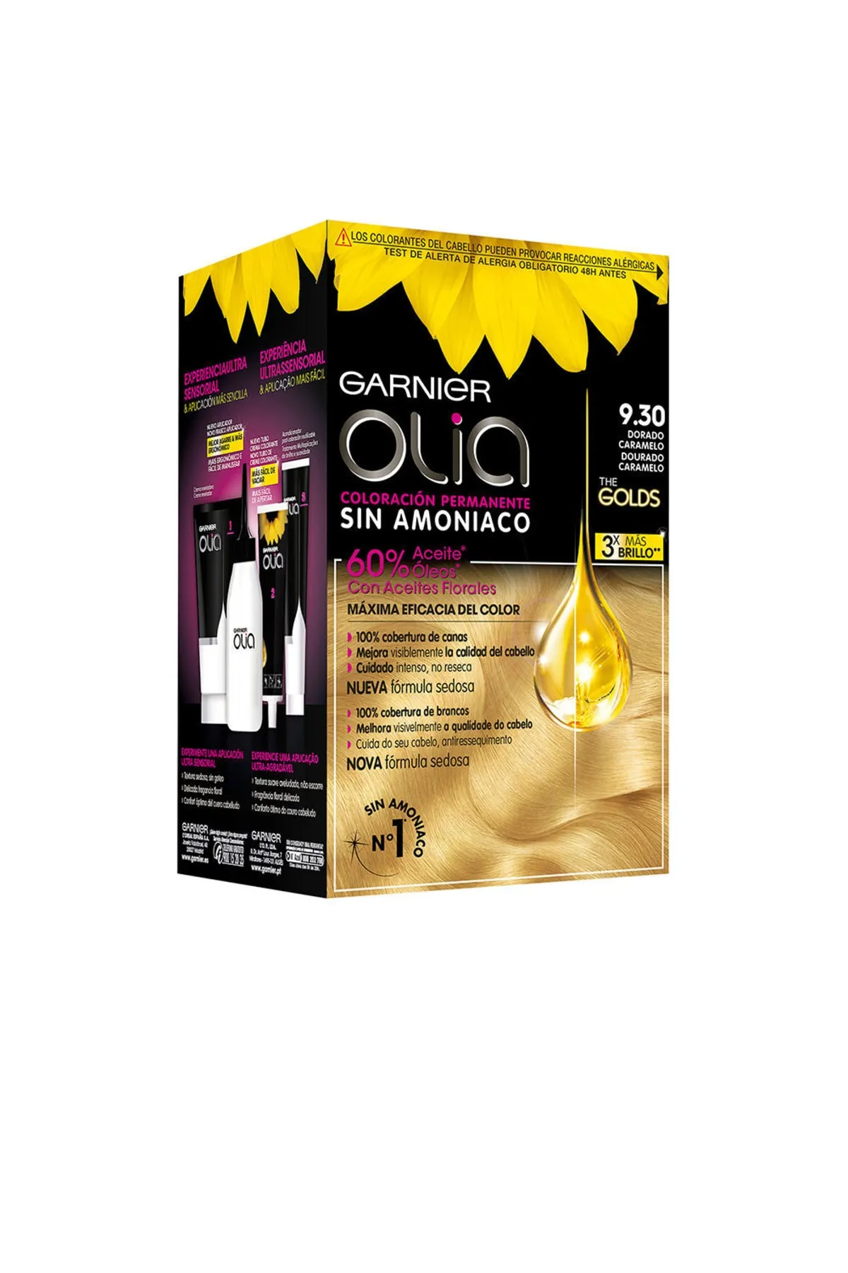 Garnier  Olia Coloración Permanente #9,30-dorado Caramelo Garnier 54 ml