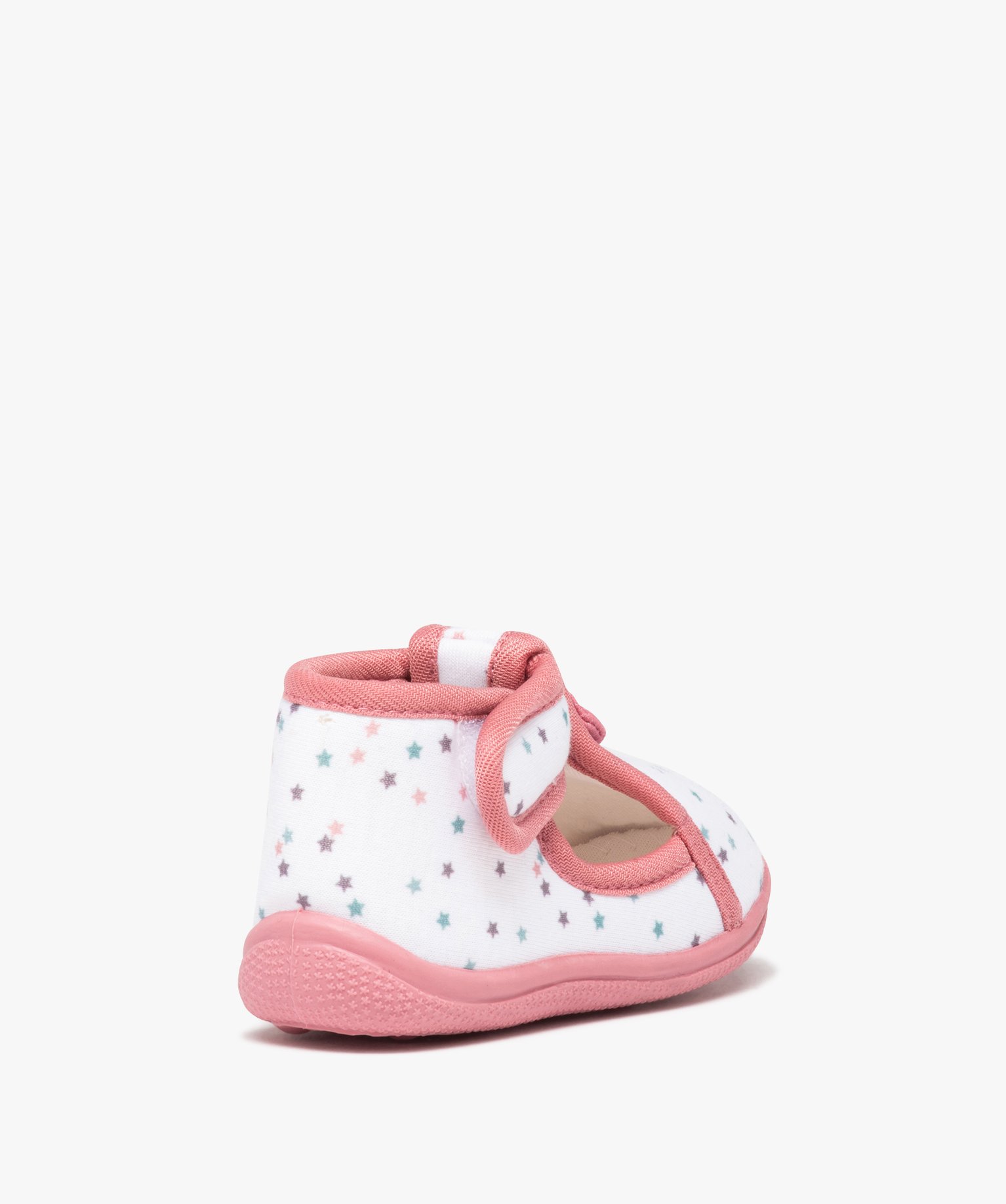Chaussons bébé fille avec motifs étoiles et noeud sur le ... blanc | GEMO