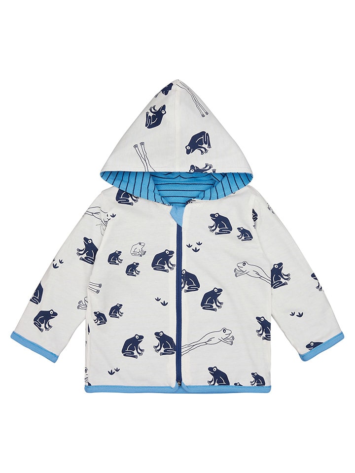 loud   proud Wende-Sweatjacke in Weiß/ Dunkelblau/ Hellblau günstig kaufen