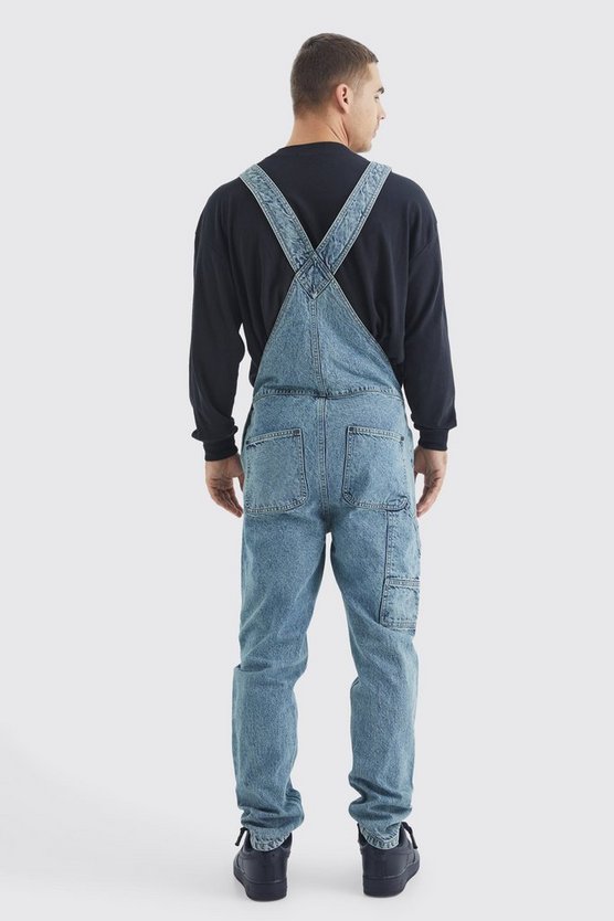Lange Jeans-Latzhose