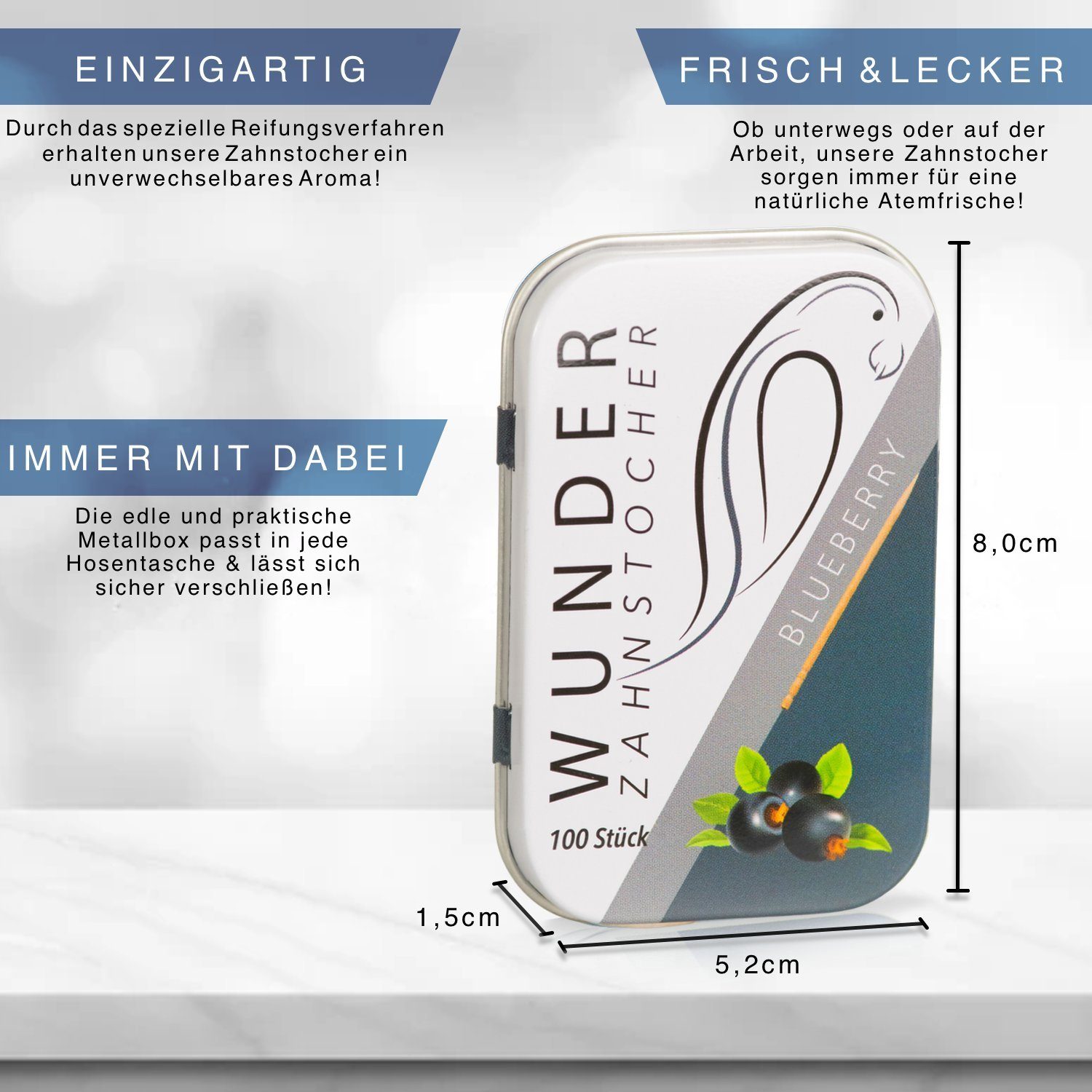 Wunder Zahnstocher Mundpflegecenter Wunder Zahnstocher mit Geschmack - Fresh Pack
