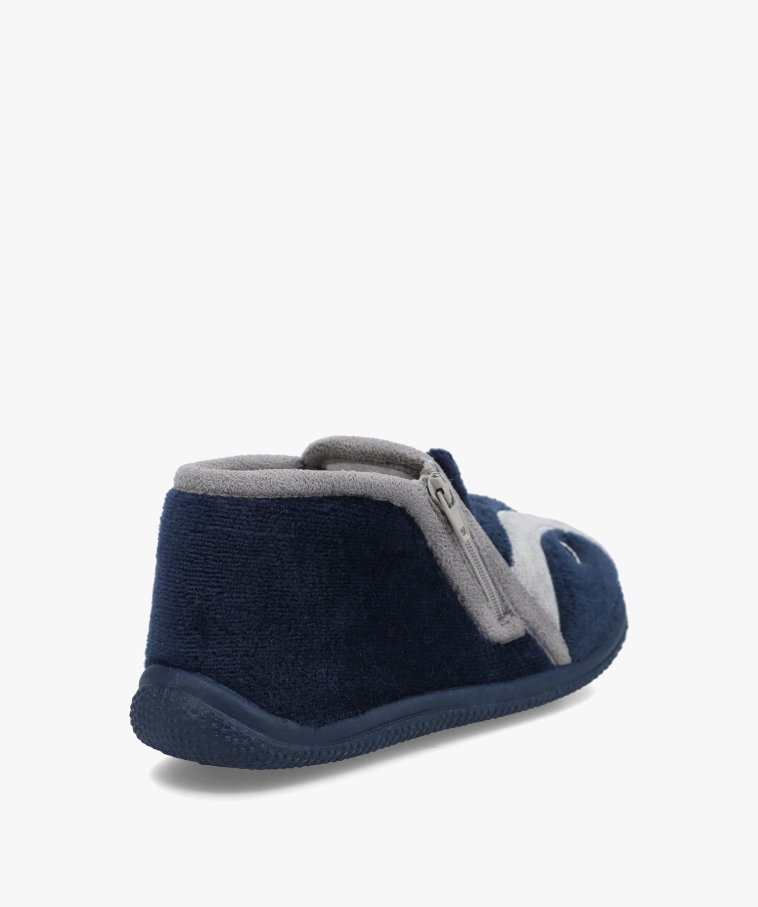 Chaussons Garçon bottillons en velours raton-laveur bleu | GEMO
