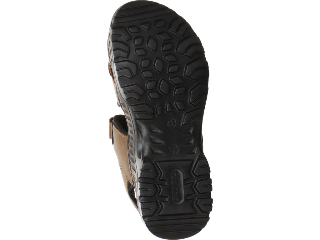 RIEKER Sportliche Sandalen braun FSK Herren Sandalen
