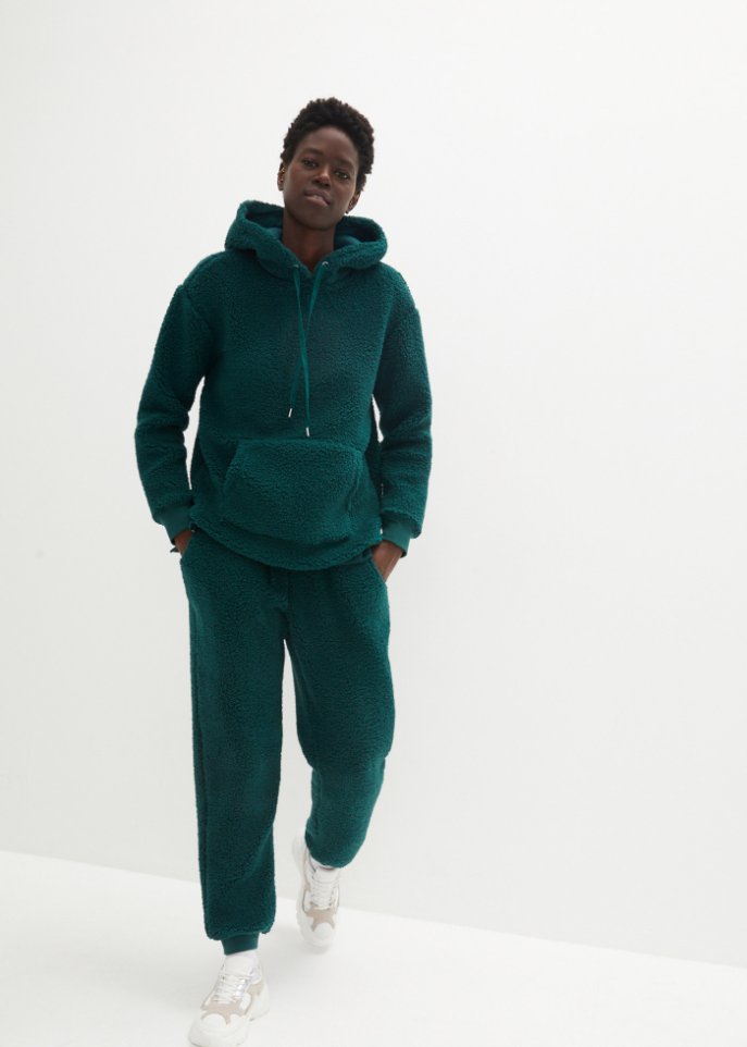 Teddy-Fleeceshirt, Oversize