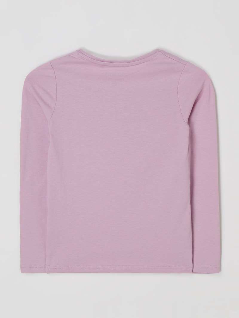 Longsleeve mit Print in flieder