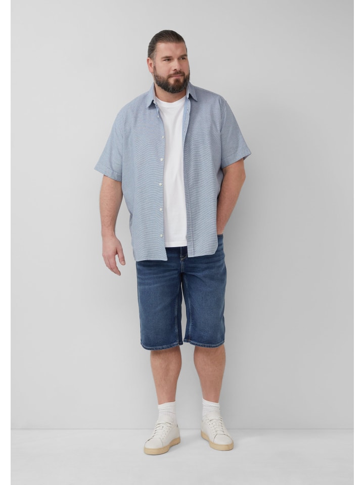 s.Oliver Hemd kurzarm in Blau günstig kaufen