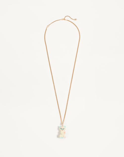 Colar Le Chat De La Maison em metal, nylon e cristais Swarovski®