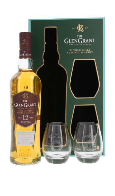 Glen Grant mit 2 Gläsern 0,7 l·43 % vol