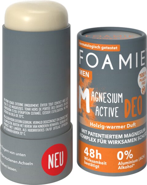 Foamie Power Up Grey Deodorant Stick