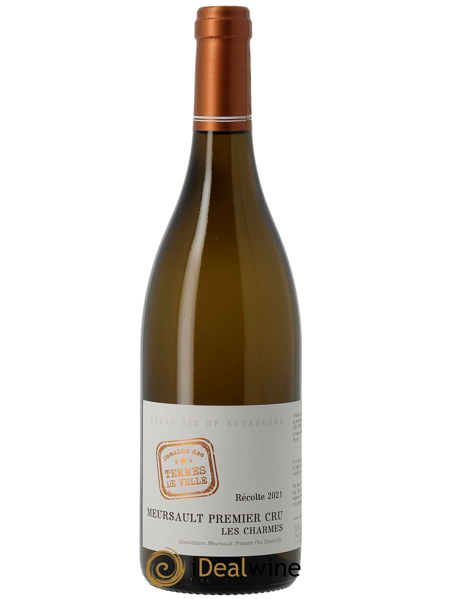 Meursault 1er Cru Les Charmes Terres de Velle  2021 - Lot de 1 Bouteille