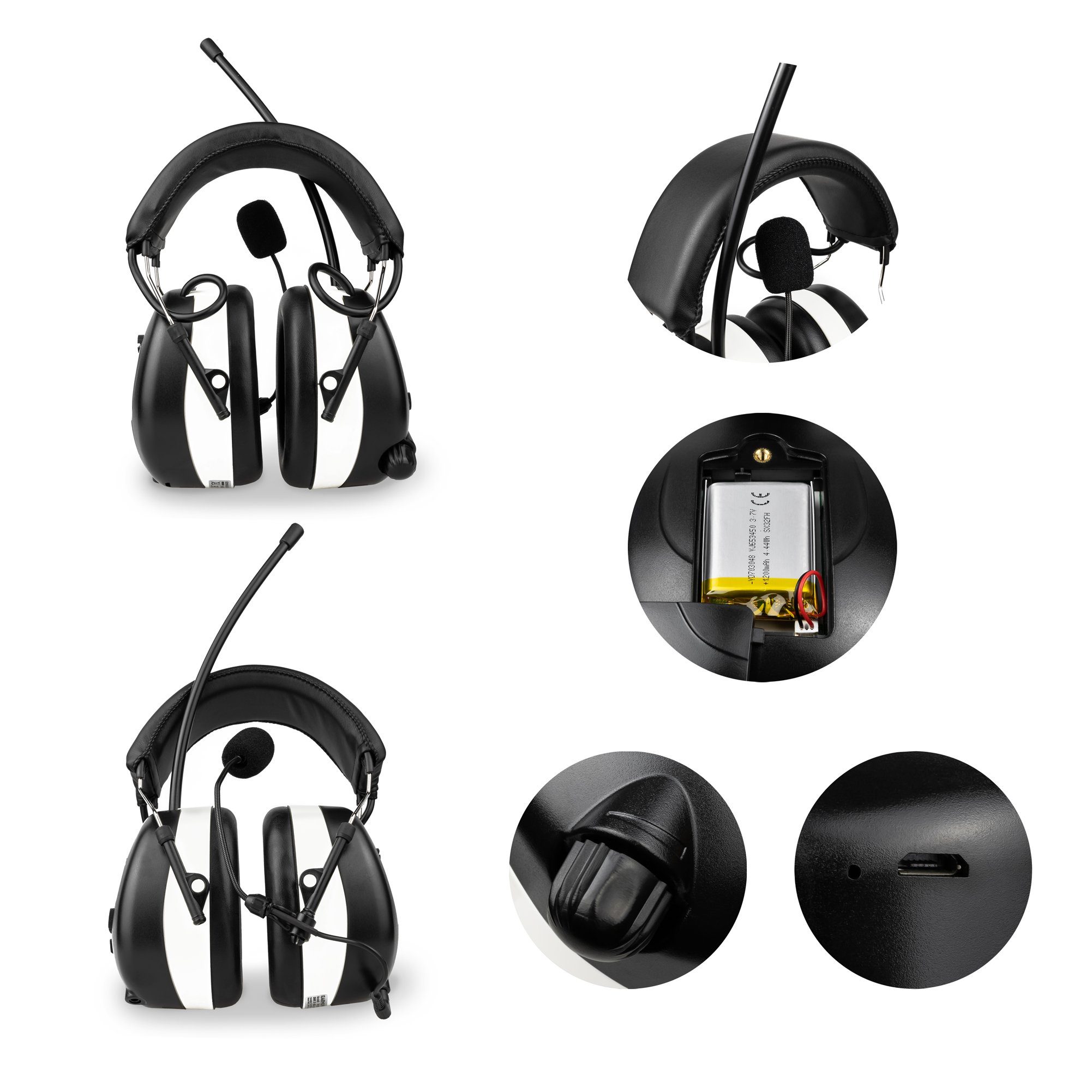 EARMUFF Kapselgehörschutz EARMUFF 31dB DAB+/FM/AUX/Bluetooth, (1 St)