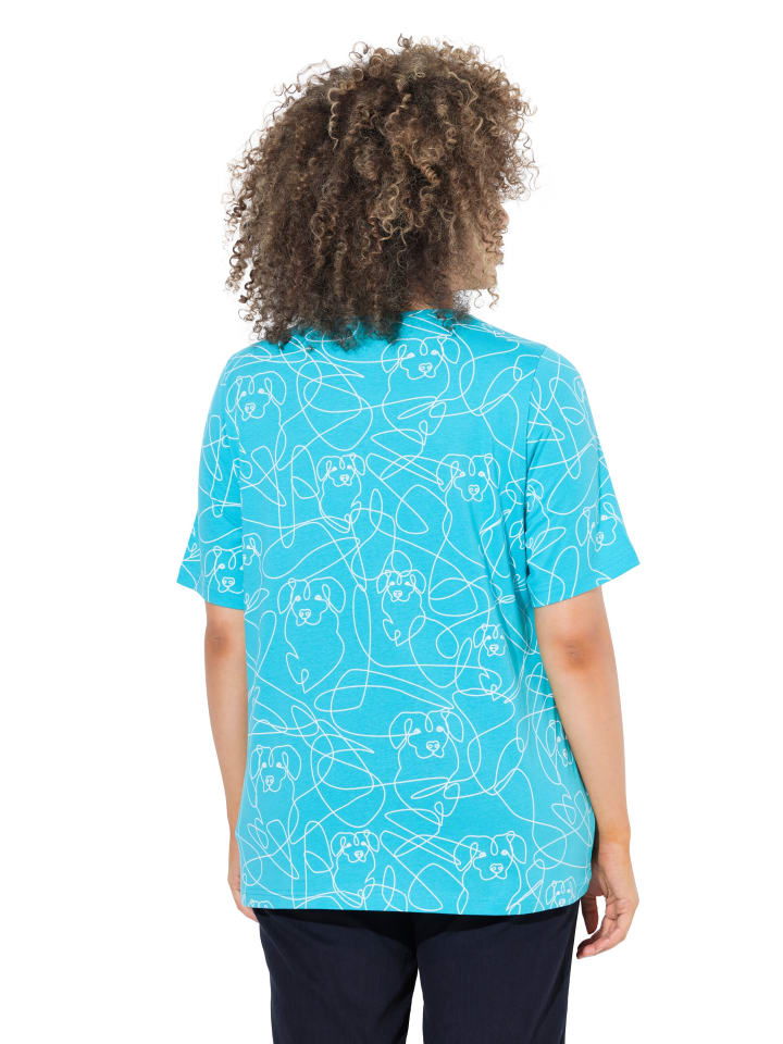 Ulla Popken Shirt in tiefes aqua günstig kaufen