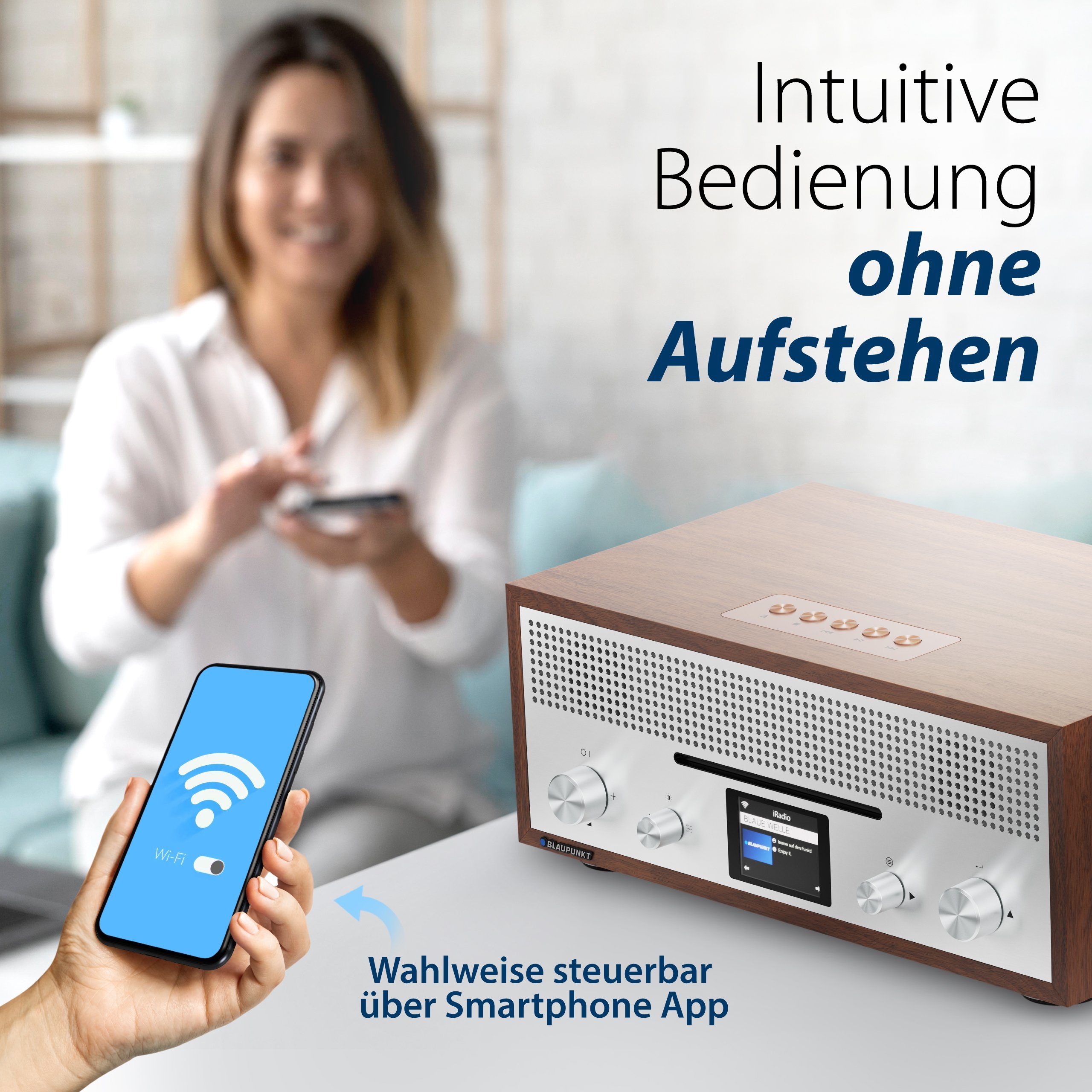 Blaupunkt RXD 1900 Milano, Internetradio mit CD, DAB+, BT Internet-Radio (Digitalradio (DAB), FM, Internet, 30,00 W)