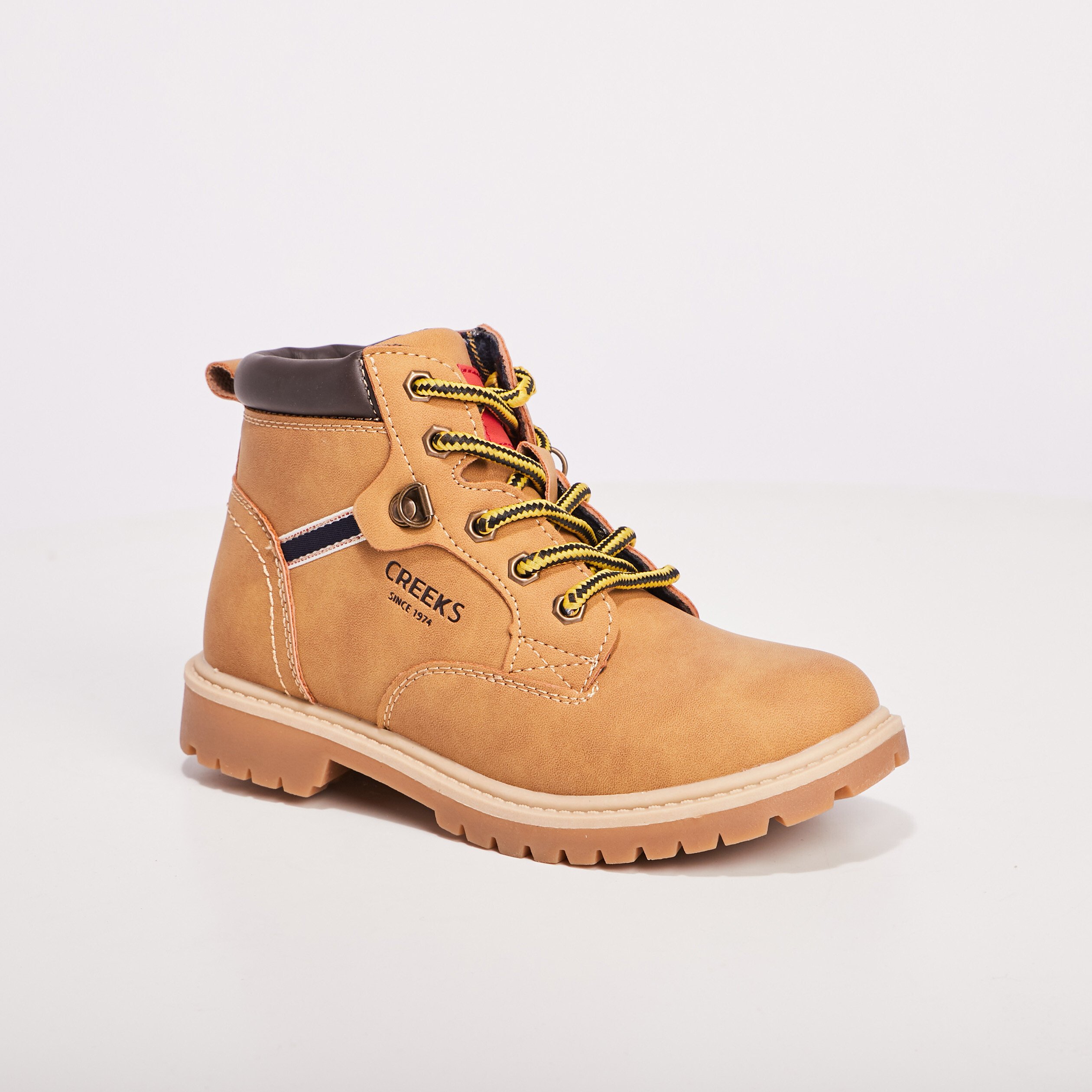 Bottines zippées Creeks camel garçon | La Halle