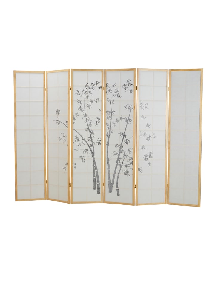 Homestyle4u 6-tlg Paravent in Braun 264x179 günstig kaufen onesize