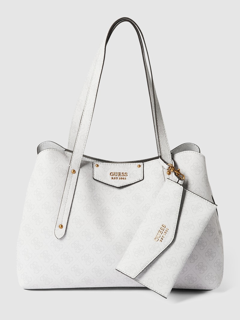 Shopper mit Allover-Logo Modell 'BRENTON' in graphit