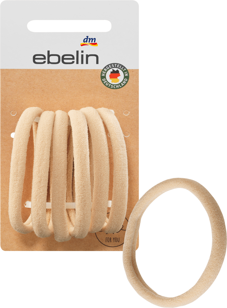 Haargummi blond weich, 6 St
