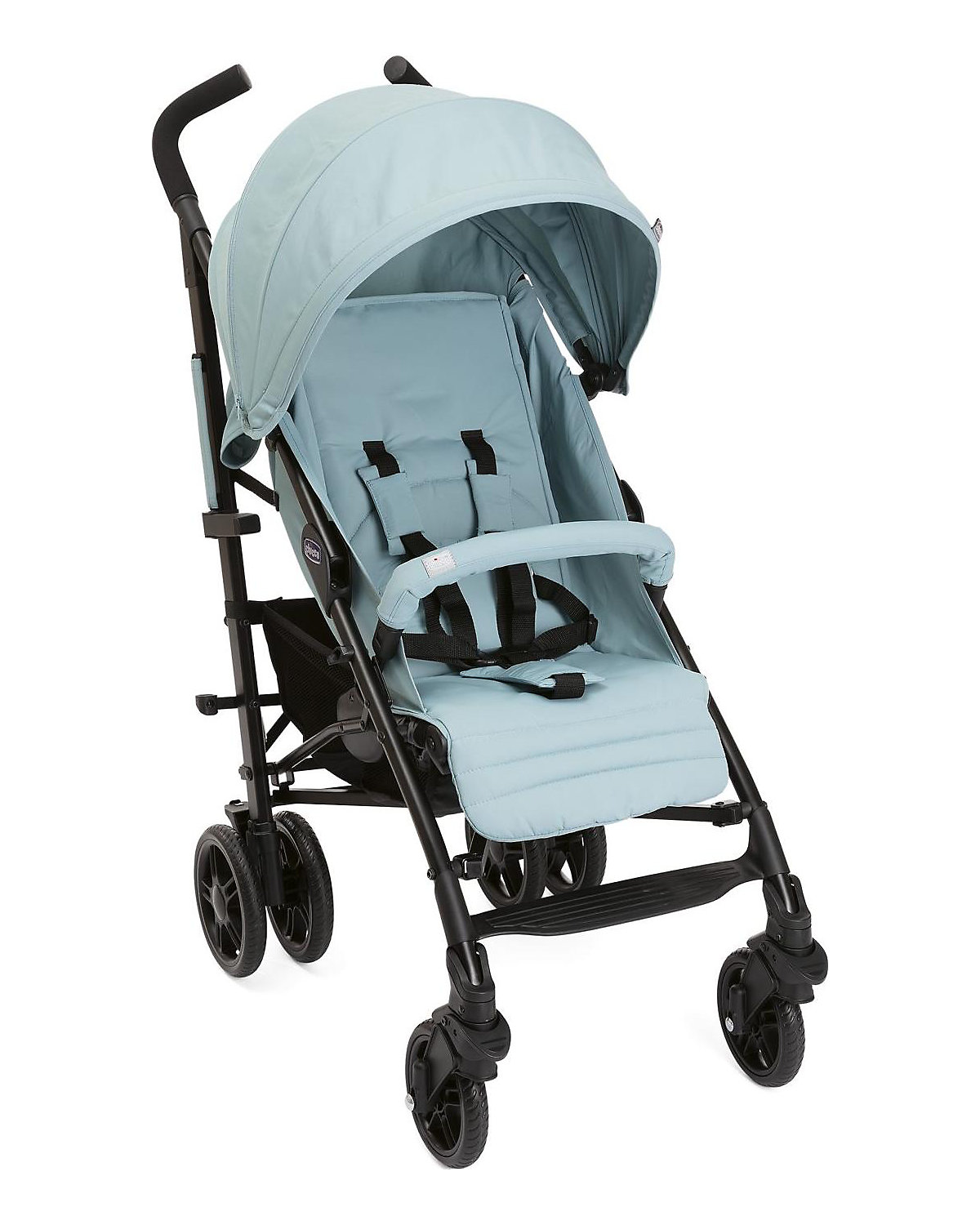 Buggy Sportwagen Lite Way4 hydra, mit faltbarem Frontbügel 22Kg Traglast, mit neuem großen Verdeck und Textilen Design, inkl. Regenschutz, Einhängekorb