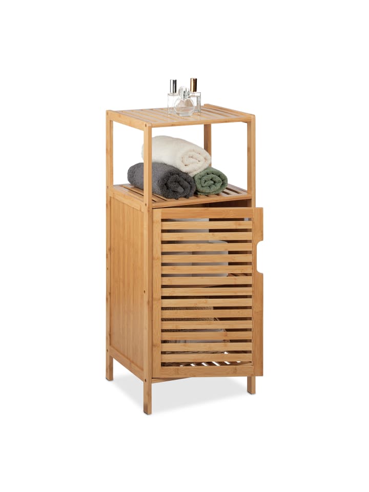 relaxdays Badschrank in Natur - (B)36,5 x (H)87 x (T)33 cm günstig kaufen onesize