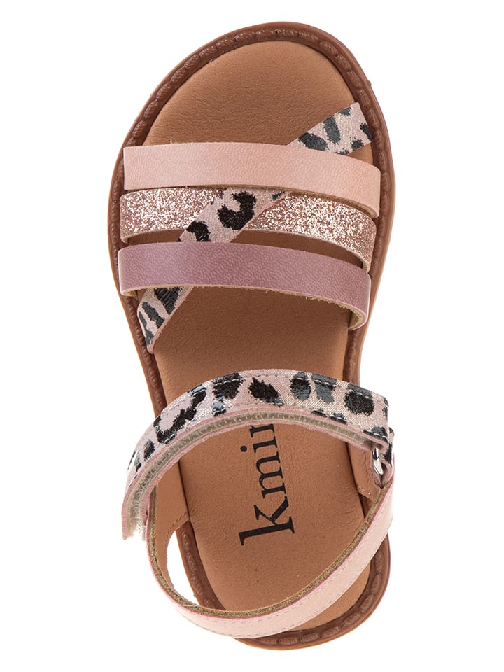 kmins Leder-Sandalen in Rosa günstig kaufen