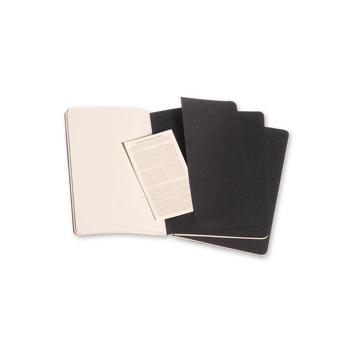 Notizbücher Cahier- L/A5- 3er Set- Blanko Notizbücher