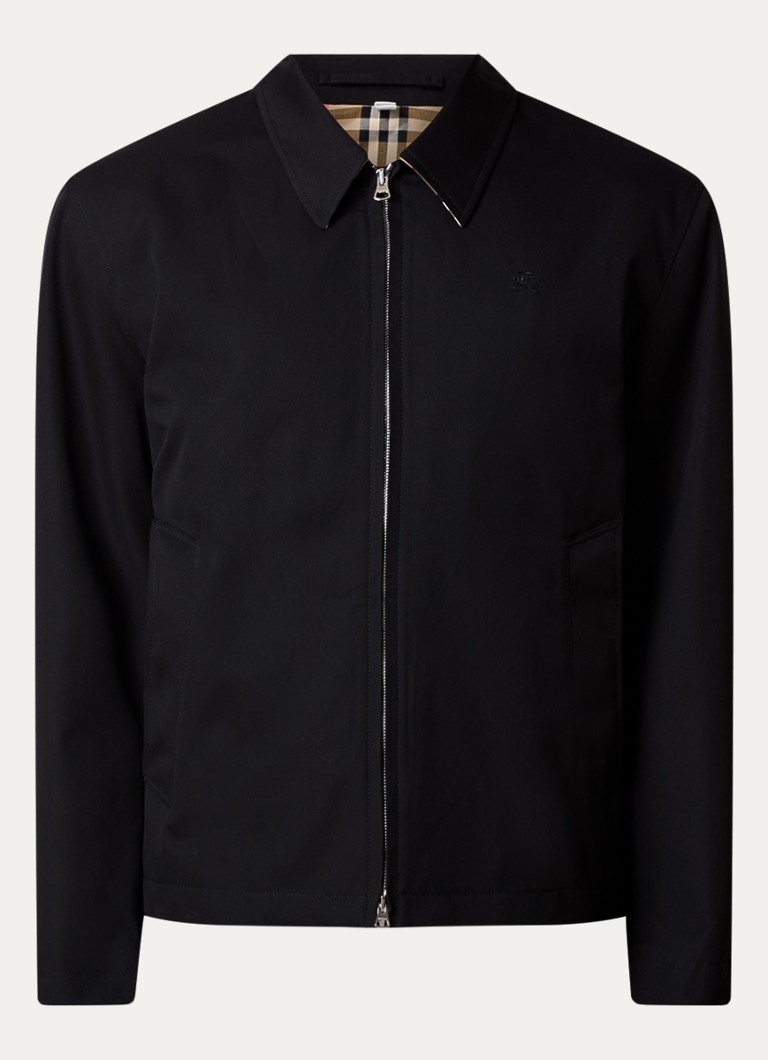 Burberry Stanbridge jacket with logo embroidery and side pockets