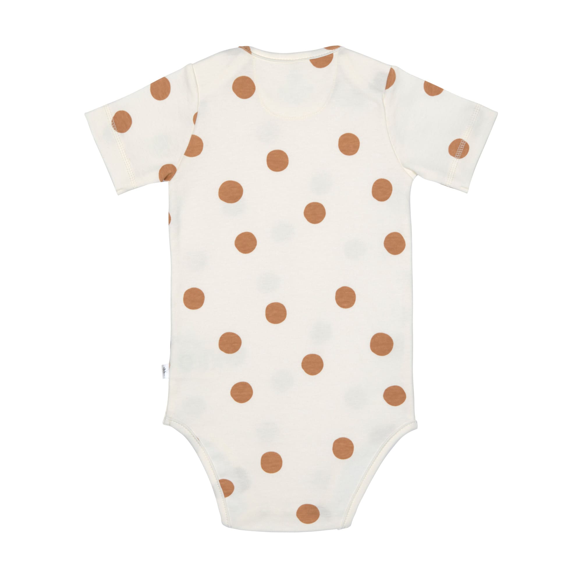 Baby Body kurzarm - Bio Baumwolle, Punkte, Weiß