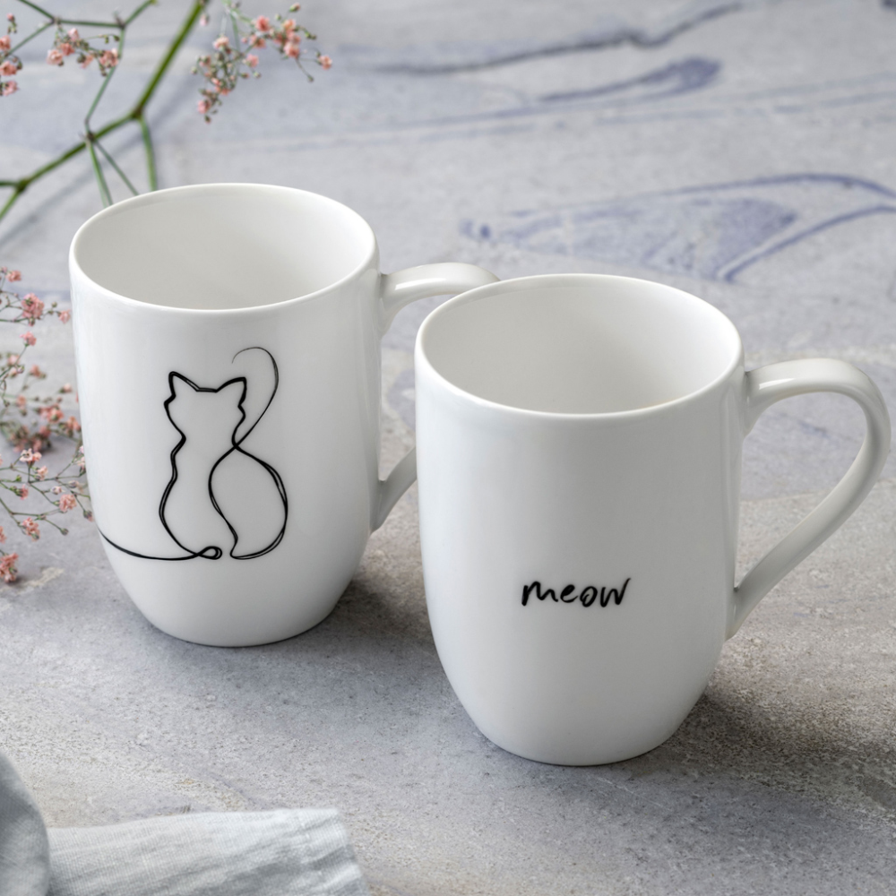 Kaffeebecher-Set Statement 2-teilig