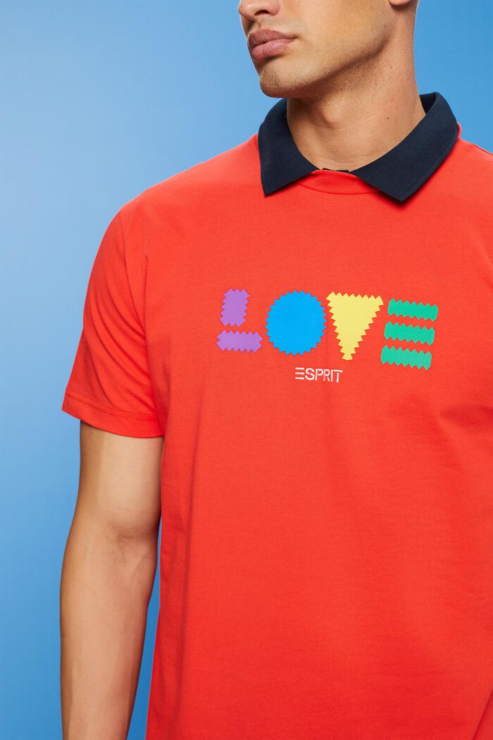 T-Shirt aus Bio-Baumwolle mit geometrischem Print
