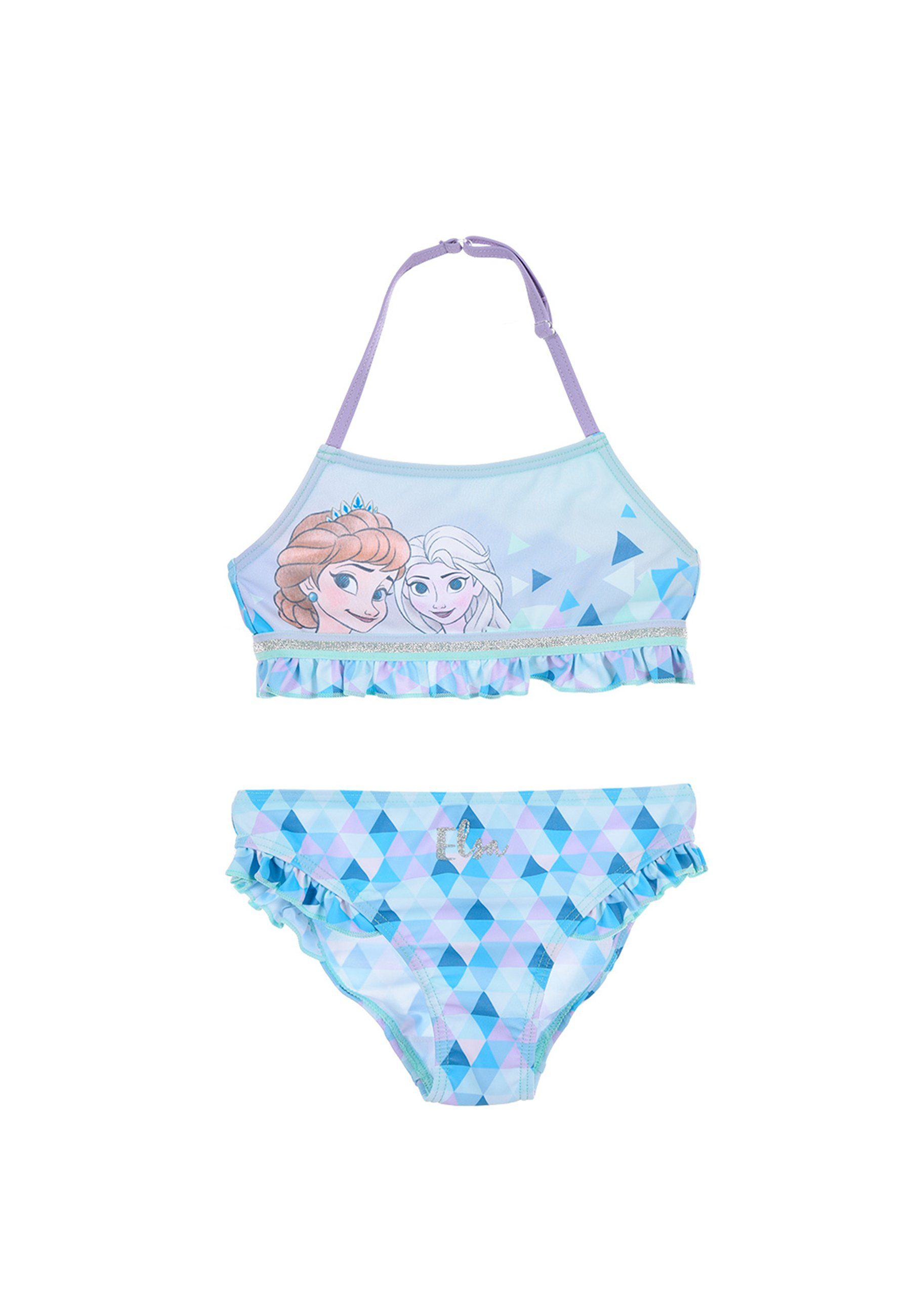 Frozen Badeanzug Elsa Mädchen Bikini Bade-Set Badeanzug Bademode
