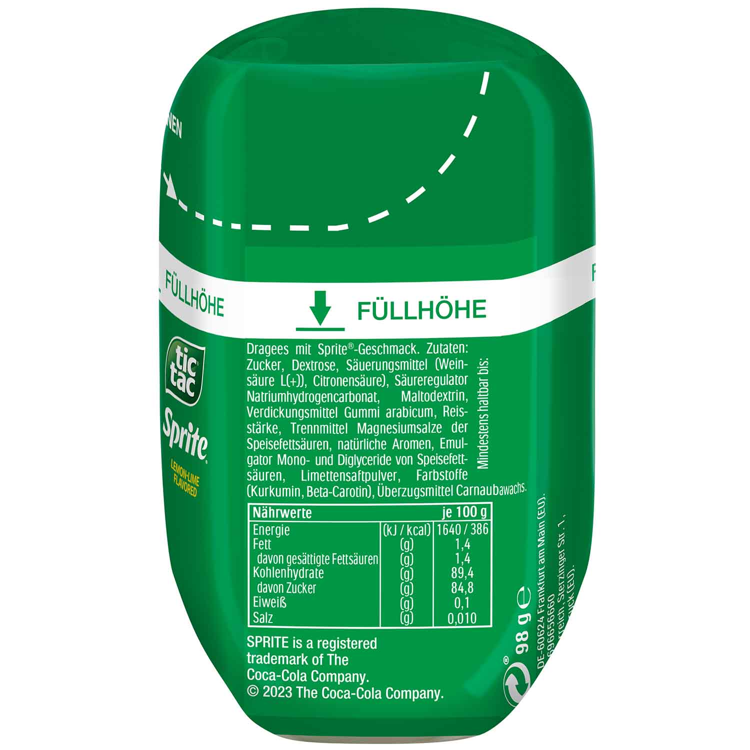 tic tac Sprite 98g
