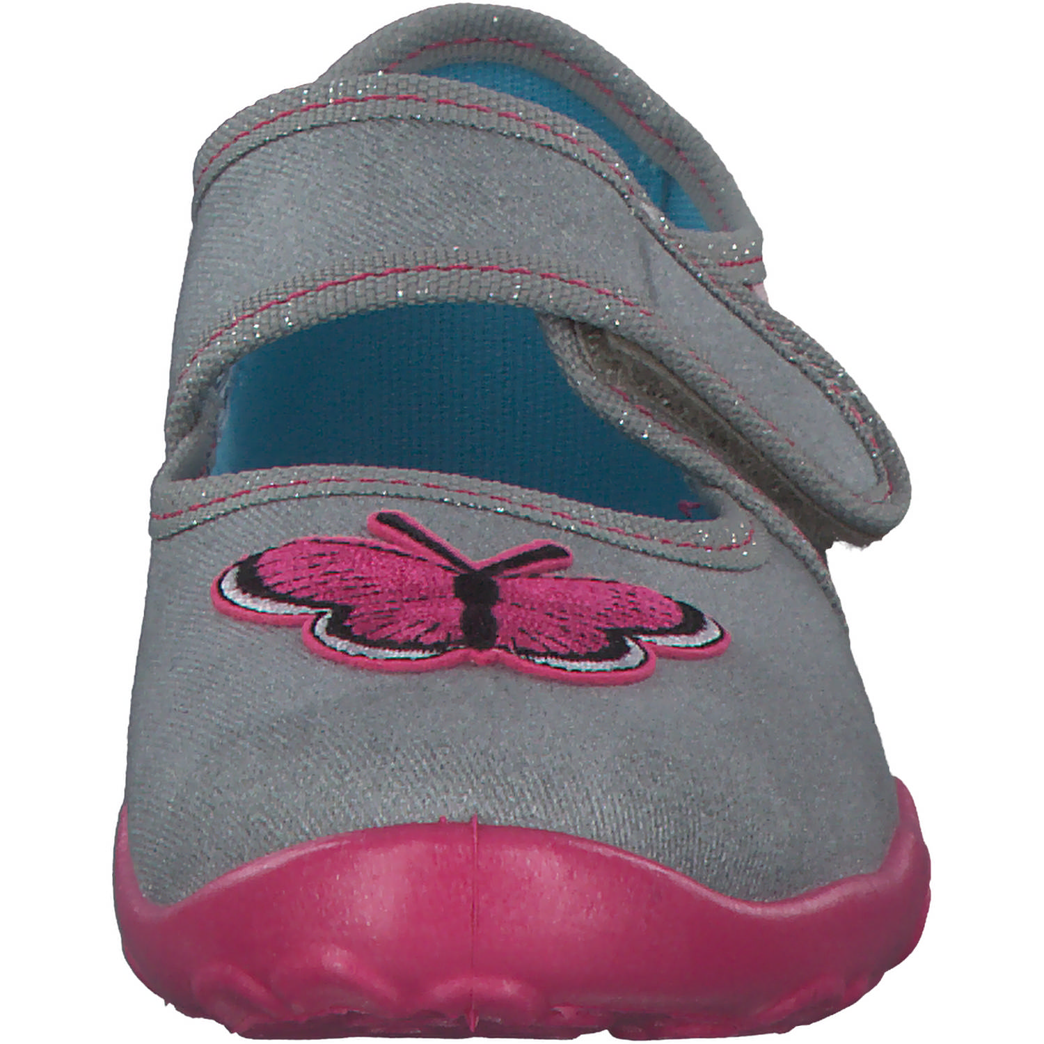 Superfit BONNY 00280, Hausschuhe, Kinder, grau/pink