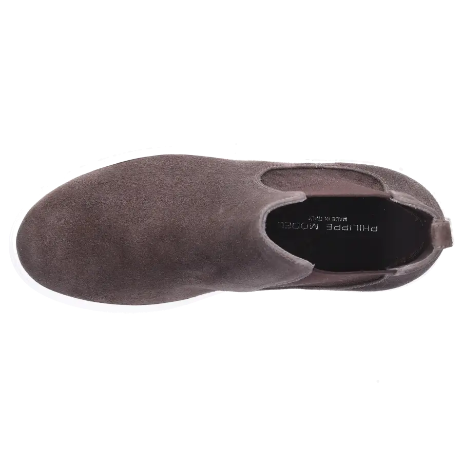 Philippe Model - Chelsea Boots BEATLES Veloursleder taupe - grau