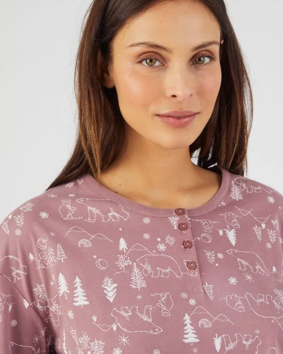 Pyjama à motifs maille jersey