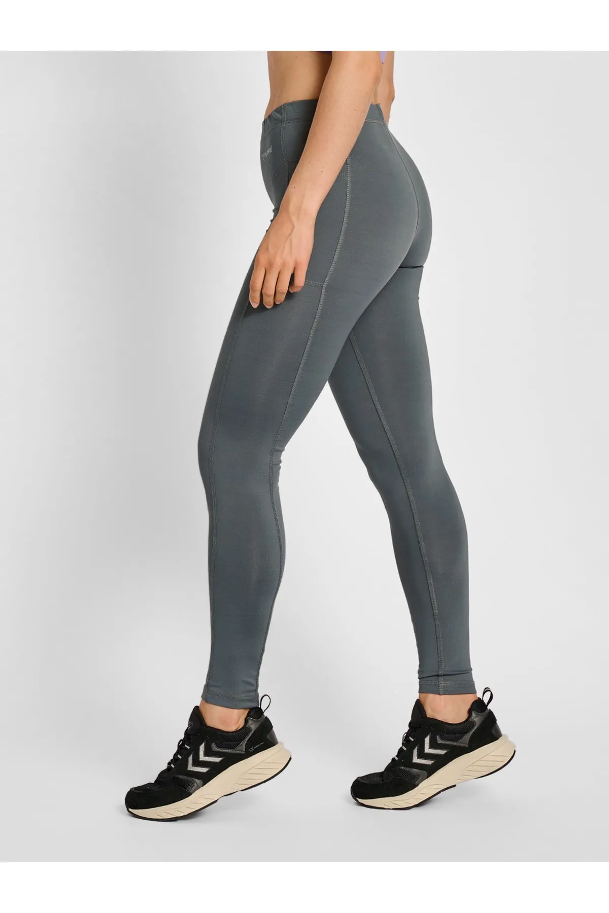 hummel  Sport-Leggings - Grau - Mittlerer Bund