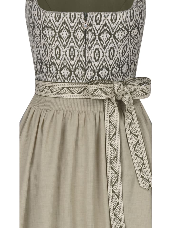 Nübler Midi Dirndl Gudrun in Oliv günstig kaufen