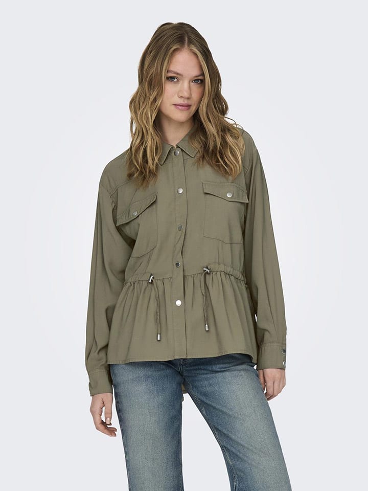 ONLY Hemd in Khaki günstig kaufen