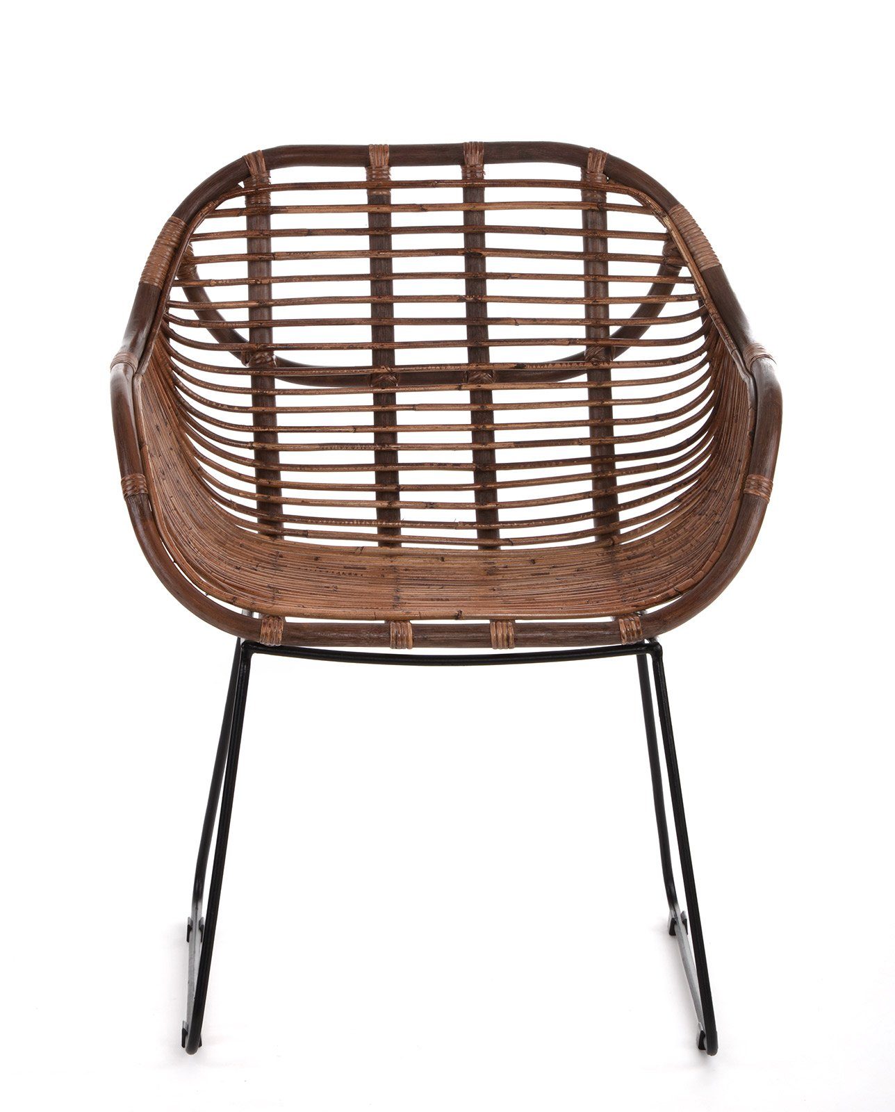 animal-design Rattanstuhl, Rattanstuhl Korbstuhl VENUS stabil aus Rattan in braun / natur - Handarbeit