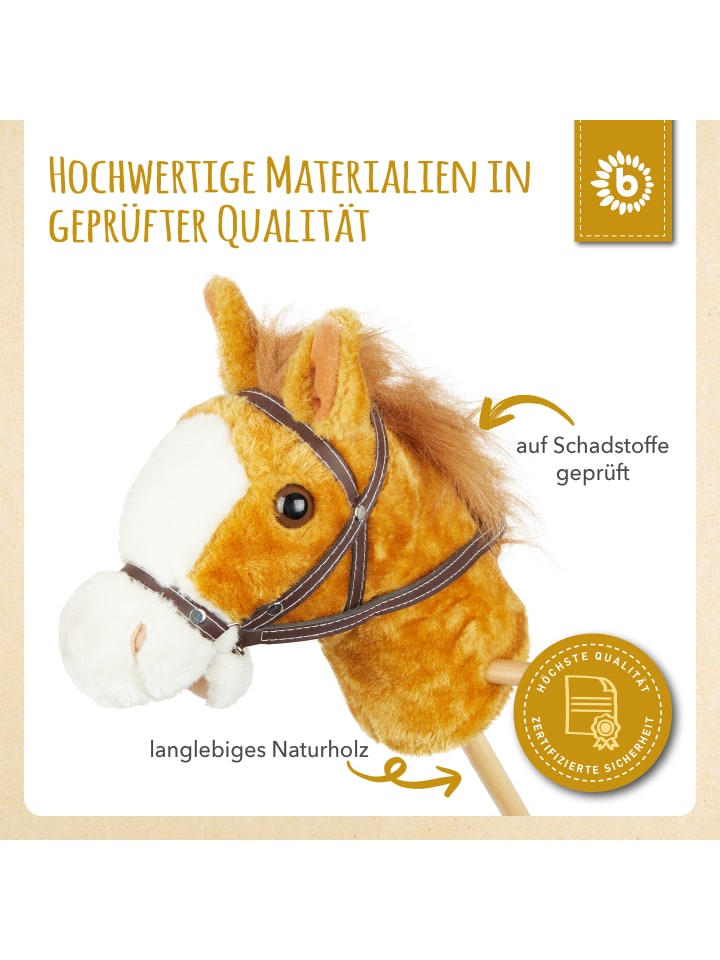 Bieco Spielwaren Steckenpferd Holz Brownie in Braun günstig kaufen onesize