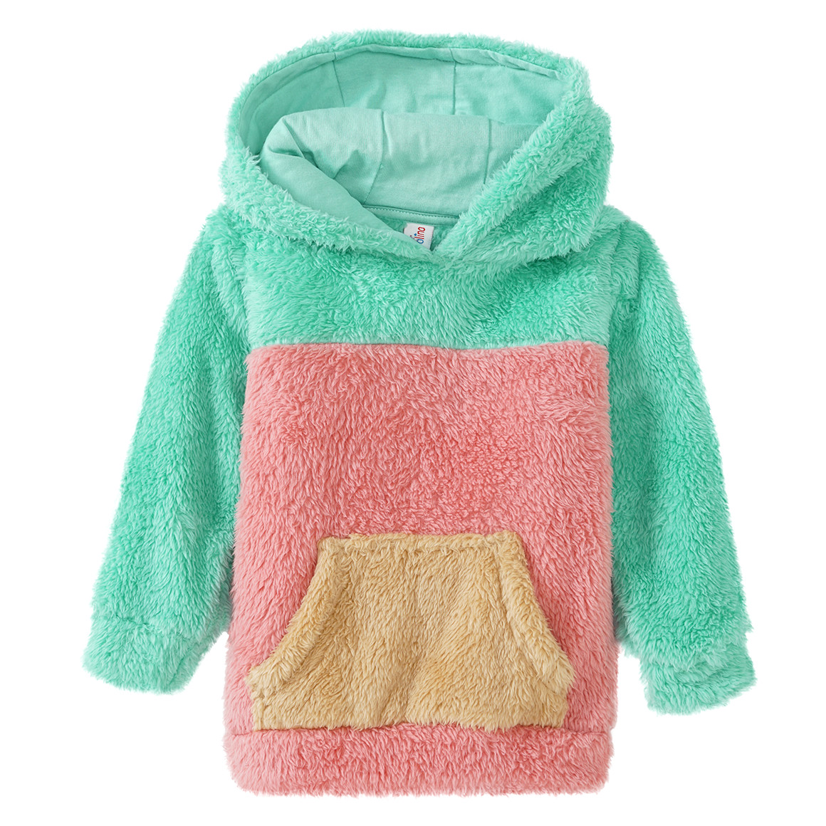 Mädchen Hoodie aus Teddyplüsch