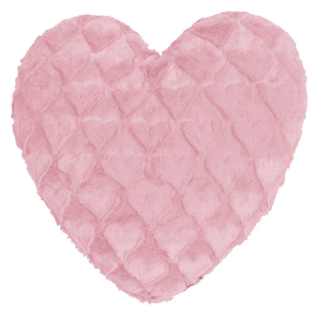 Magma Plüsch Herzkissen Fluffy Hearts Rosa 40 x 35 cm