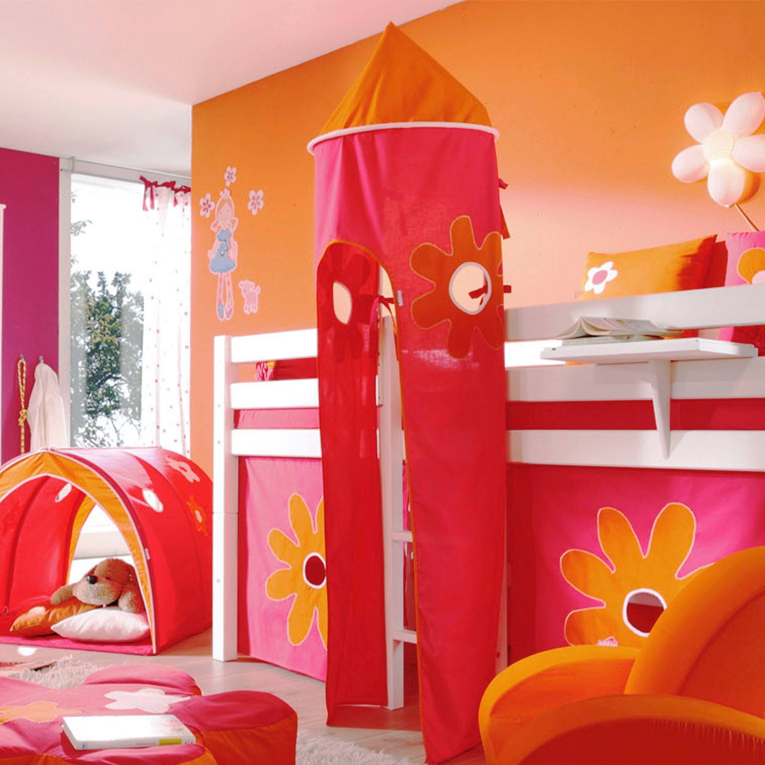 Hoppekids Bettturm Flower Power, Bettturm für Hochbett / Spielbett