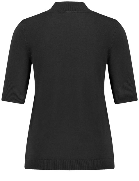 Kurzarmpullover mit Turtleneck