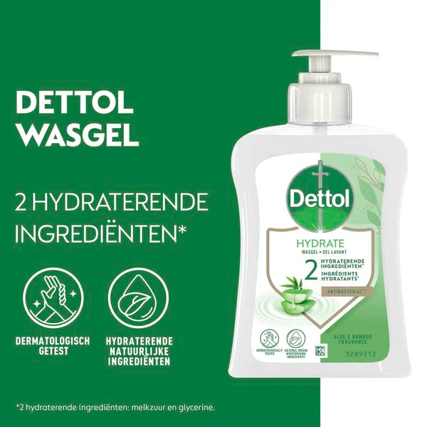 Dettol Aloe Vera Antibacterial Wash Gel 250ml