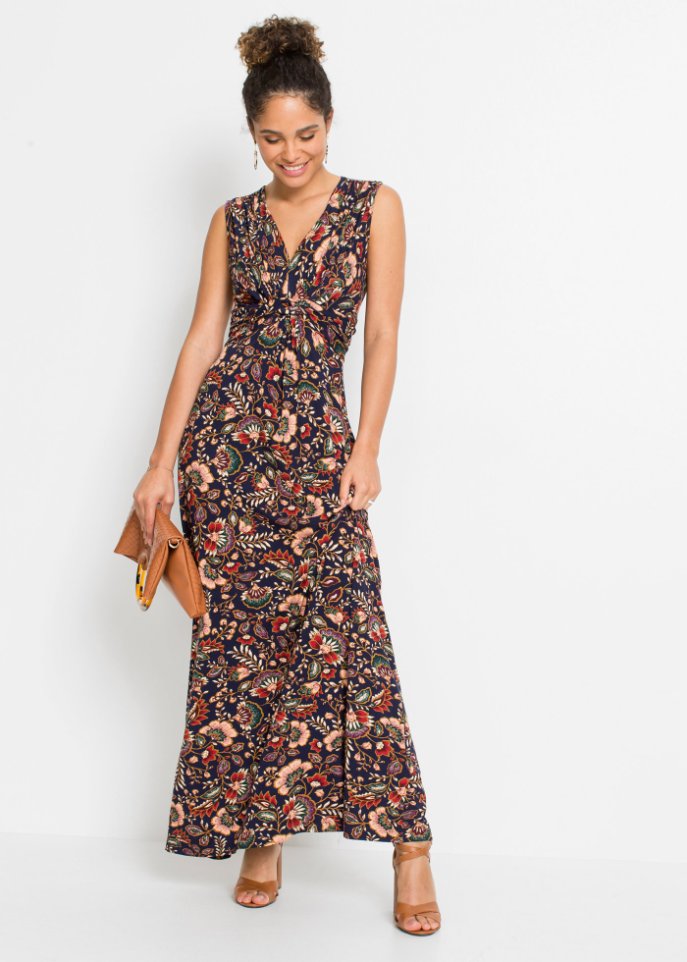 Bedrucktes Maxikleid