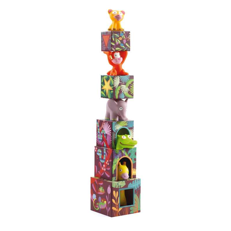 5 cubes et animaux maxi Topanijungle Djeco