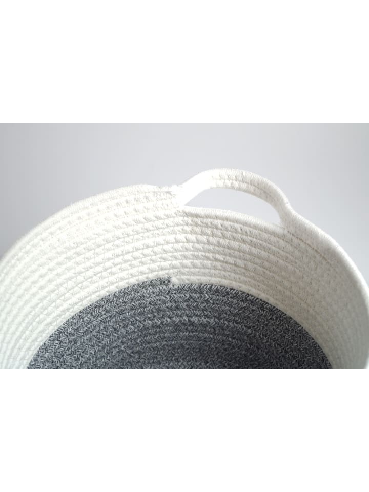 kobolo 3tlg. Set Aufbewahrungskorb COTTONRND3 in Grau günstig kaufen onesize